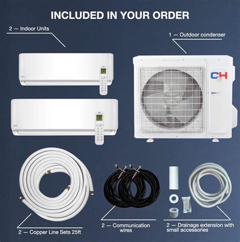 Cooper Hunter Dual Zone 12000 24000 Btu Mini Bomba De Calor De Aire