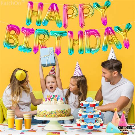 Snapklik Jelly Rainbow Happy Birthday Balloon Banner Big 16