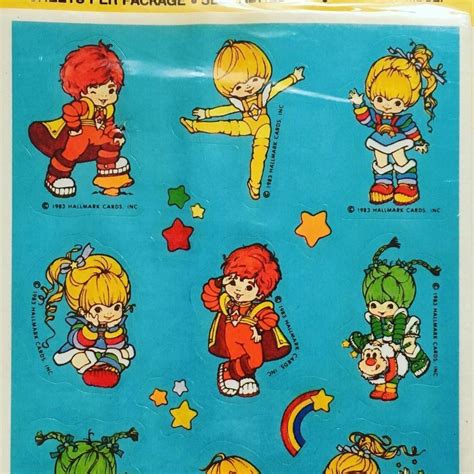 Rainbow Brite And The Colour Kids Stickers Rainbow Brite Stickers