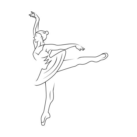 Ballet Dancer Illustration 14534609 Vector Art at Vecteezy