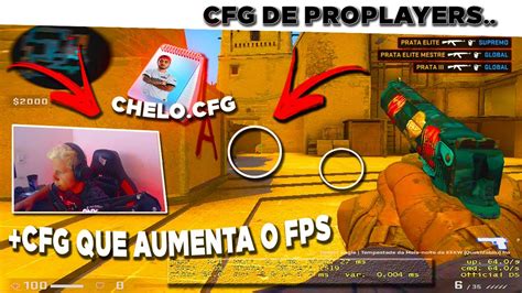 CFG Que AUMENTA O FPS Do CS GO CONFIG Perfeita Pra FPS No CSGO