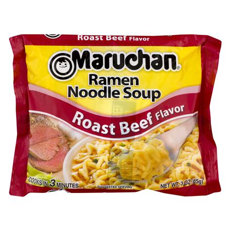 Maruchan Ramen Roast Beef 3 Ounce Pack Of 24 Dry Soup Walmart