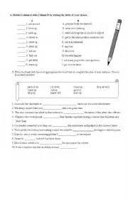 English Worksheets Worksheet On Two Word Verbs