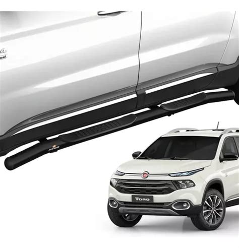 Kit Estribo Tubular Preto Fiat Toro 2016 A 2023 Keko Parcelamento Sem