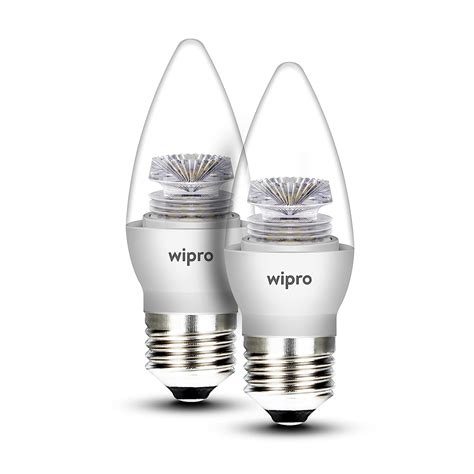 Buy Wipro Garnet N E Watt Led Candle Bulb Pack Of Warm