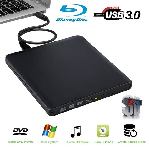 External Blu Ray Driveguamar Usb 30 Aluminum Blu Ray Drive Cddvd