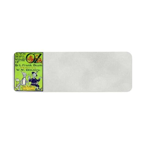 Wizard Of Oz Address Label Zazzle