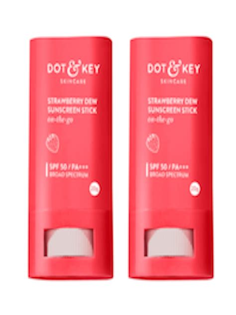 Buy DOT KEY Set Of 2 Strawberry Dew On The Go SPF 50 Sunscreen Stick