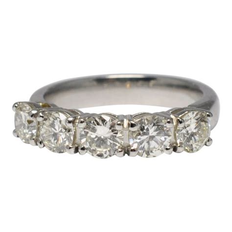 Diamond Platinum Eternity Ring | Plaza Jewellery English Vintage Antique Unique Jewellery