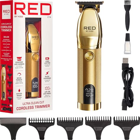 Amazon Red By Kiss Cordless Hair Beard Trimmer For Men Water