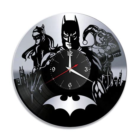 Настенные часы Бетмен (Batman) серебро из винила, #7 - купить по низкой ...