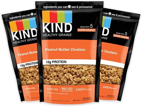 Amazon KIND Healthy Grains Clusters Peanut Butter Whole Grain