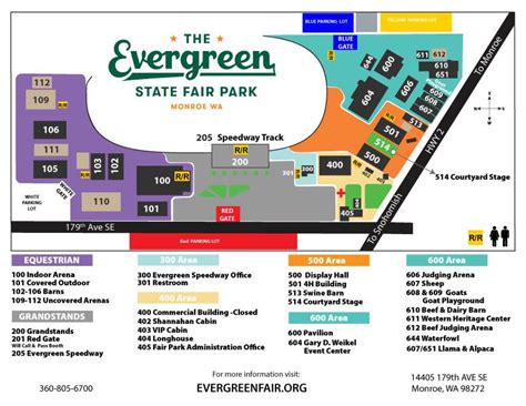 Maps And Accessibility Information Evergreen State Fairgrounds Wa