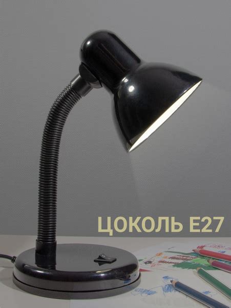 Светильник настольный на основание DL-1- 60W-E27, черный купить на OZON ...