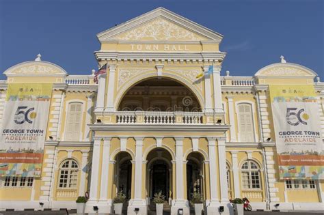 Exterior Of The Town Hall Of George Town Penang Malaysia Editorial