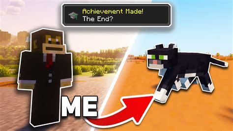 I Beat Minecraft As A Cat And It Was Incredibly Hard YouTube