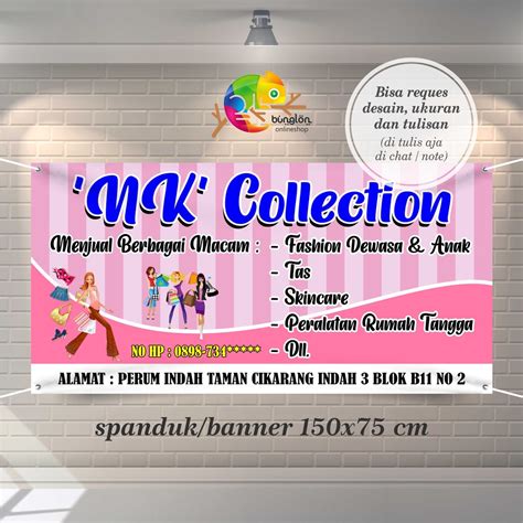 Jual Spanduk Banner Toko Olshop Fashion Skincare Peralatan Rumah Tangga Shopee Indonesia