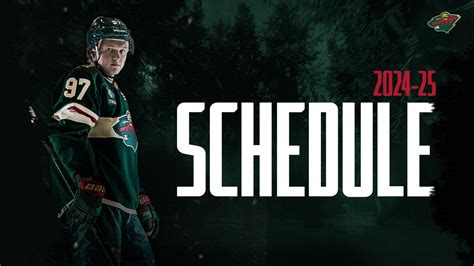 2024-25 Minnesota Wild Schedule | HFBoards - NHL Message Board and ...