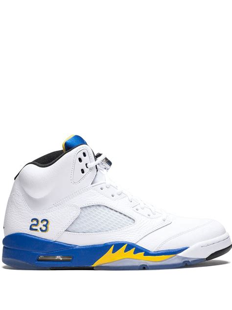 Jordan Air 5 Retro Laney In White ModeSens