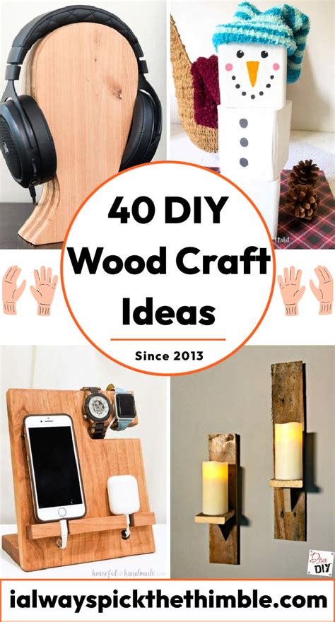 40 DIY Wood Craft Ideas and Projects to Try