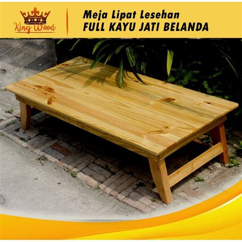 Jual Meja Lesehan Kaki Lipat Ala JEPANG PLT 120x60x30 Ready Bisa