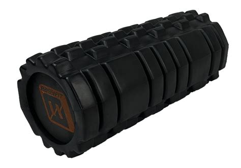 Ролик (валик) для йоги масажний Solid Roller чорний для масажу всього ...