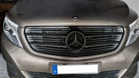 Mercedes Benz V Klasse W K Hlergrill Demontieren Und Mit Spr Hfolie