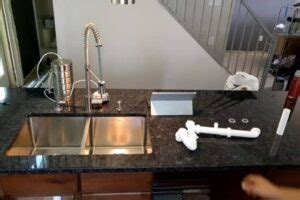 How To Install Double Kitchen Sink Plumbing With Dishwasher My