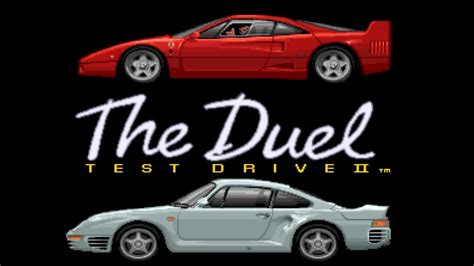 The Duel Test Drive Ii F Vs Master Scenery Amiga Youtube