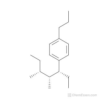 1-[(3R,4R,5R)-4,5-dimethylheptan-3-yl]-4-propylbenzene Structure - C18H30 - Over 100 million ...