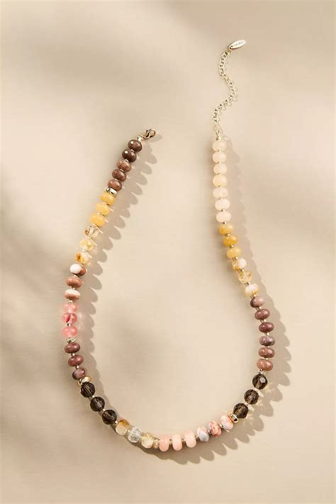 Rainbow Stone Necklace | Anthropologie jewelry, Anthropologie necklace