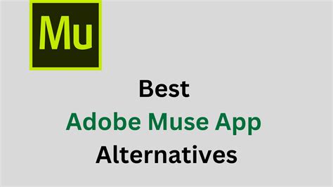 Adobe Muse Alternatives- Top 5 Ones For You