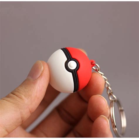 D Anime Pokemon Go Key Ring Poke Ball Keychain Pocket Monsters Key