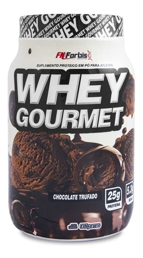 Suplemento en polvo FN Forbis Whey Gourmet proteínas sabor chocolate