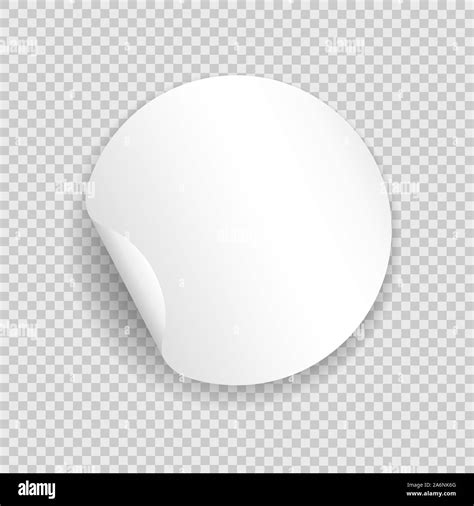 Round Blank Sticker Template Stock Vector Image And Art Alamy