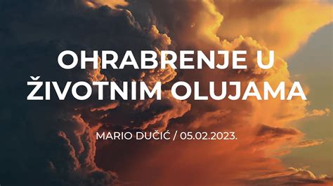 Mario Dučić Ohrabrenje u životnim olujama YouTube