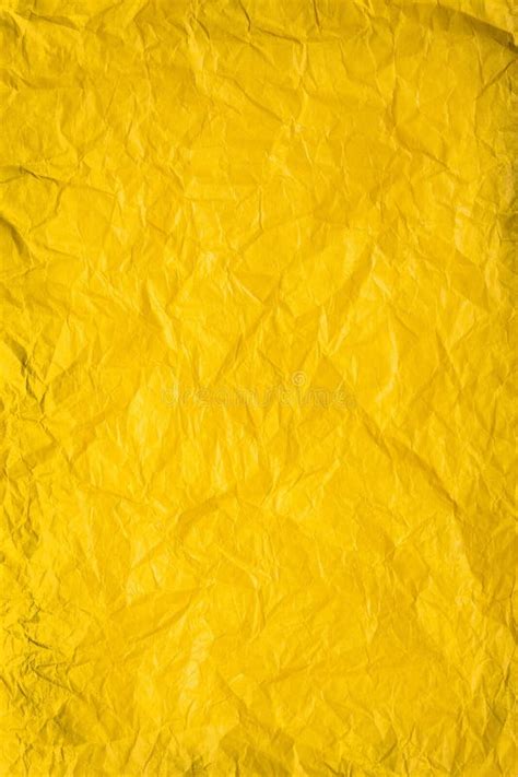 Yellow Crumpled Paper Background Stock Photo Image Of Rough Golden