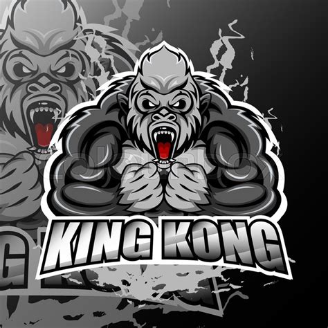 Stock Vector Of King Kong Esport Logo Mascot Design Mascot Design