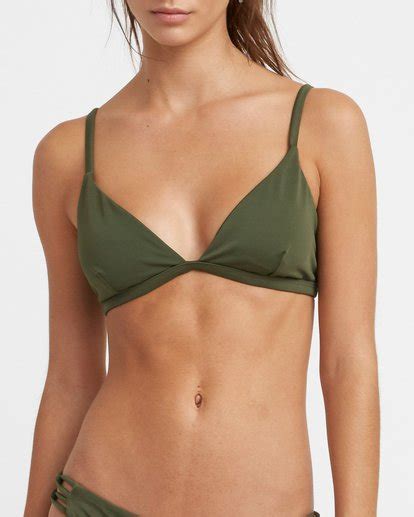 Solid Bralette Bikini Top For Women RVCA