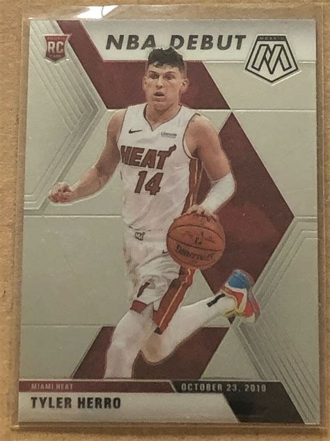 2019 20 MOSAIC NBA DEBUT SUBSET TYLER HERRO HEAT ROOKIE 280 EBay