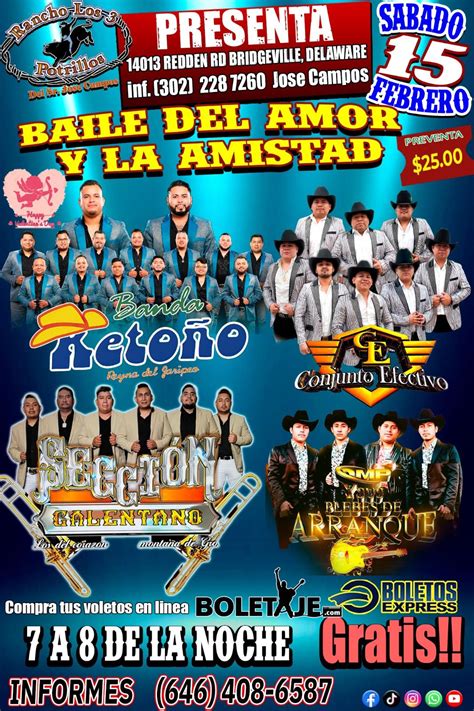 BAILE DEL AMOR Y LA AMISTAD Tickets BoletosExpress