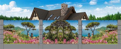 ᐉ Фотосетка для забора и изгороди Красивый пейзаж 300х150 см • Купить в ...