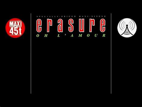 Erasure Oh L Amour Maxi Single Youtube