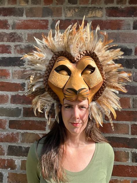 Simba Headdress Lion King Headdress Simba Mask Lion King - Etsy | Lion ...