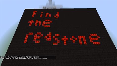 find the redstone activator Minecraft Map