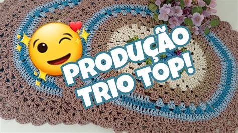 vlog croche tapete Produção trio de tapetes YouTube