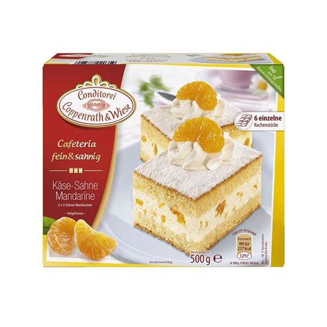 Conditorei Coppenrath Wiese Käse Sahne Mandarine Blechkuchen 6 Stück