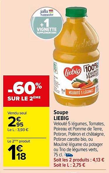 Promo Soupe Liebig Chez Carrefour Market ICatalogue Fr