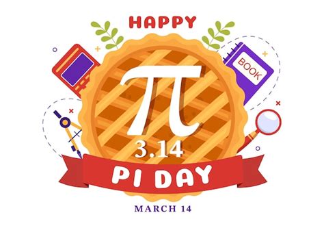 Pi Day Clipart Vector National Pi Day Hand Painted Pizza Pie Pi Clip