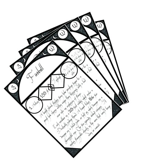 Dnd Printable Spell Cards